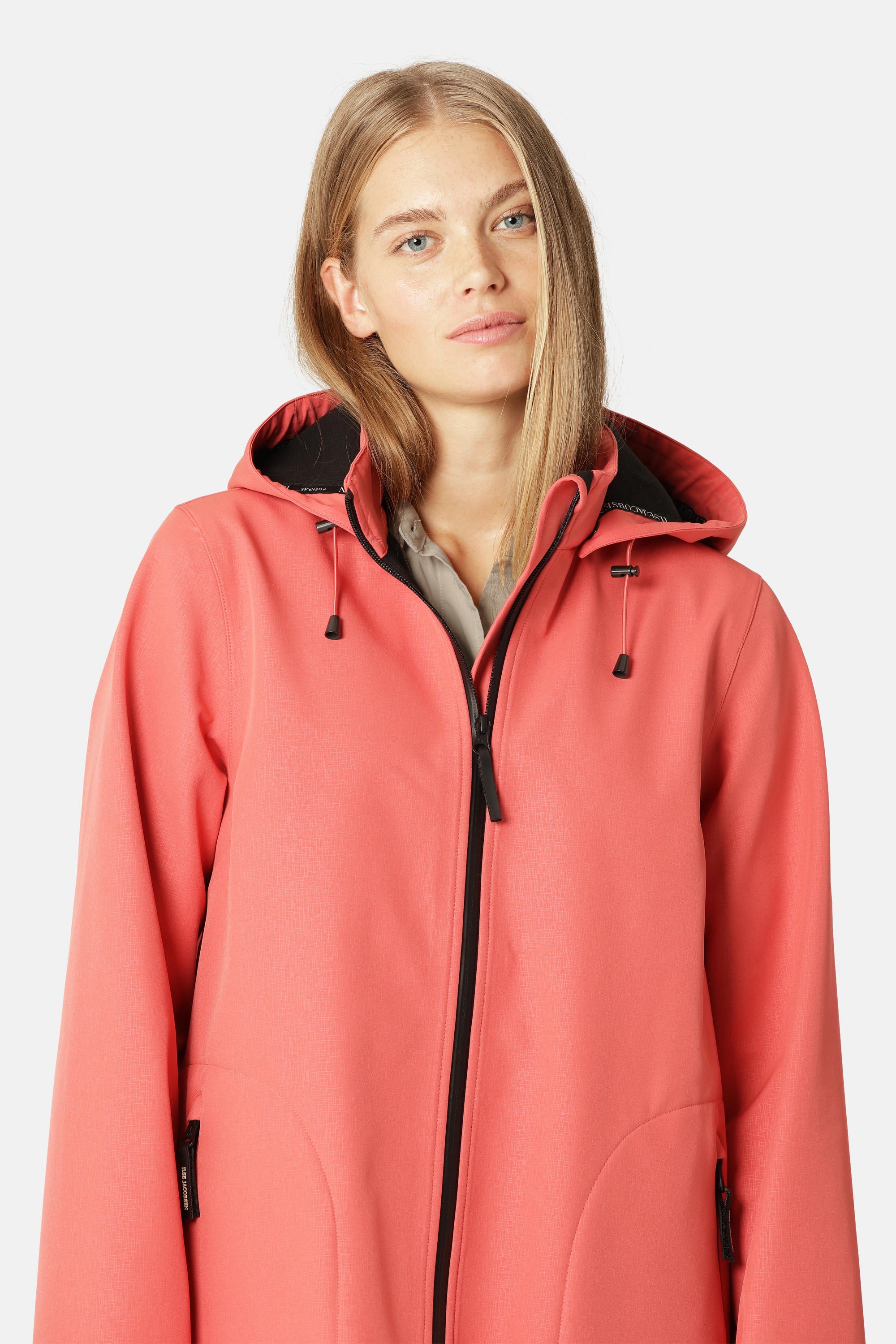 Softshell Regnjakke A-form - Spiced Coral